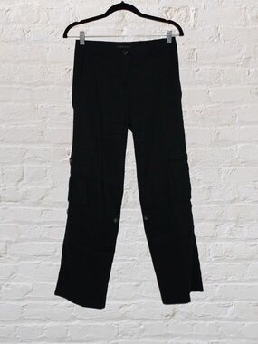 Theory Linen Blend Cargo Pants